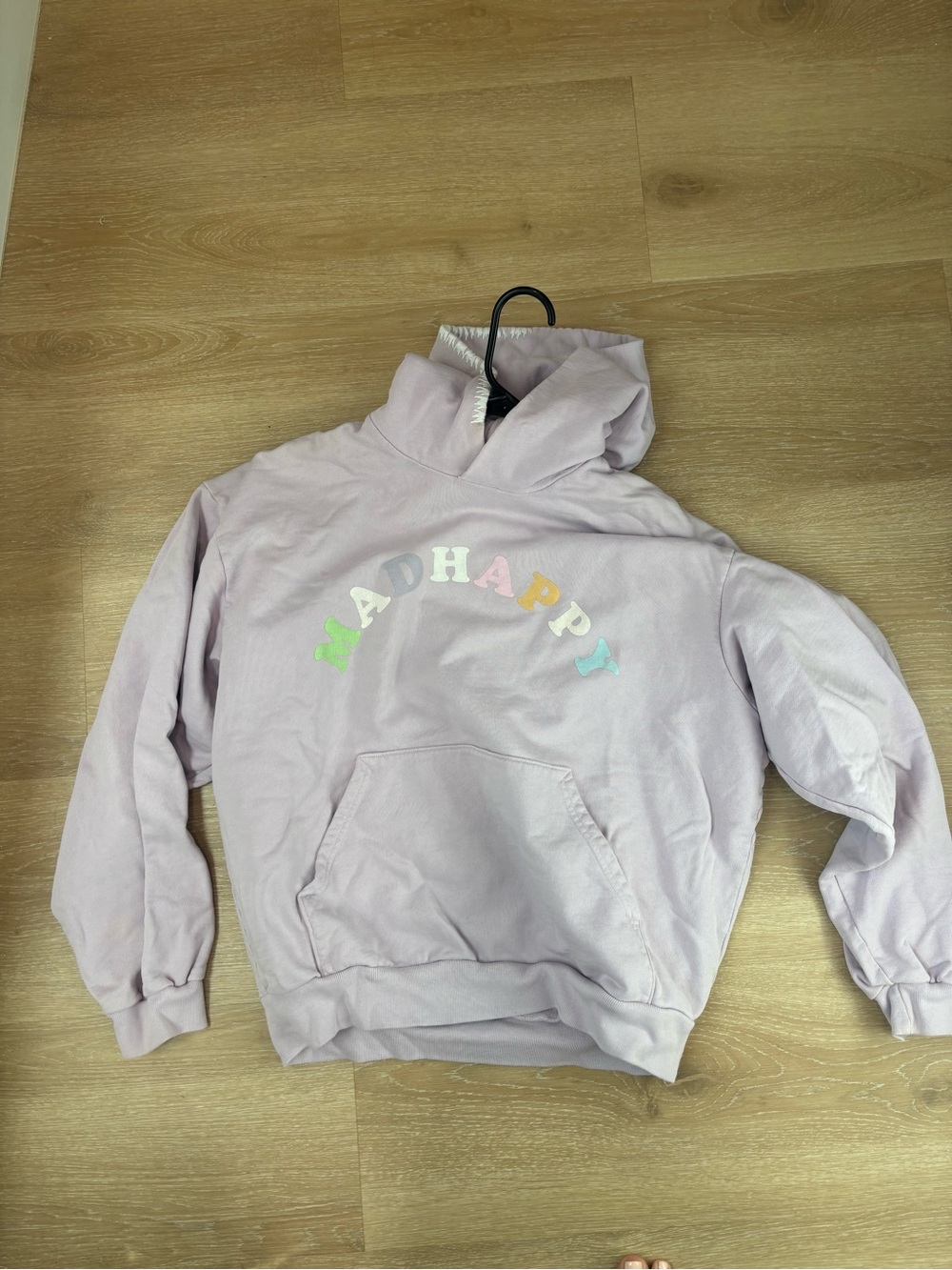 Madhappy Pastel Lavender Hoodie with Multicolor Logo